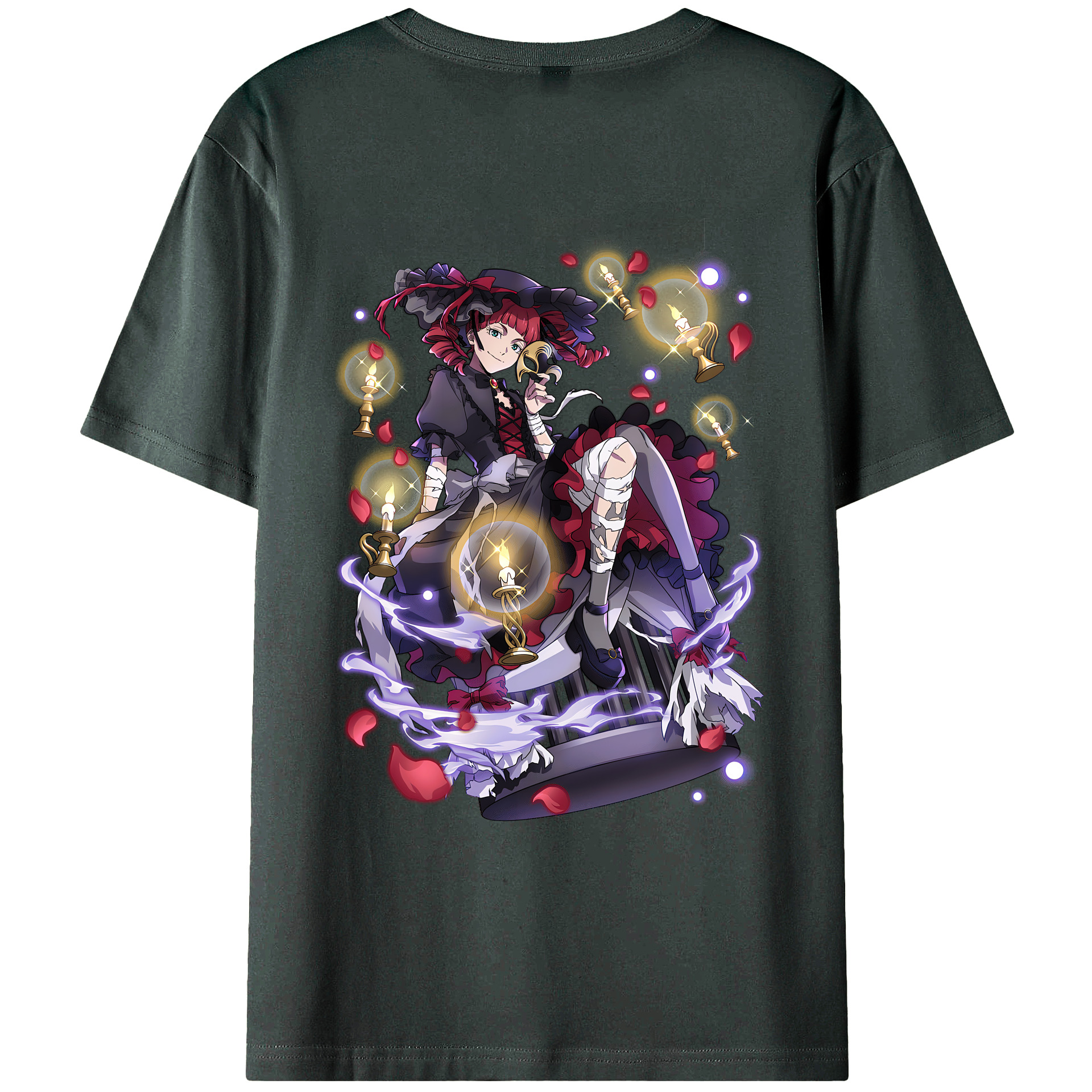 （画像用） 文豪ストレイドッグス Bungo Stray Dogs 綿100％ メンズ半袖Tシャツ（バックプリント） 通気性